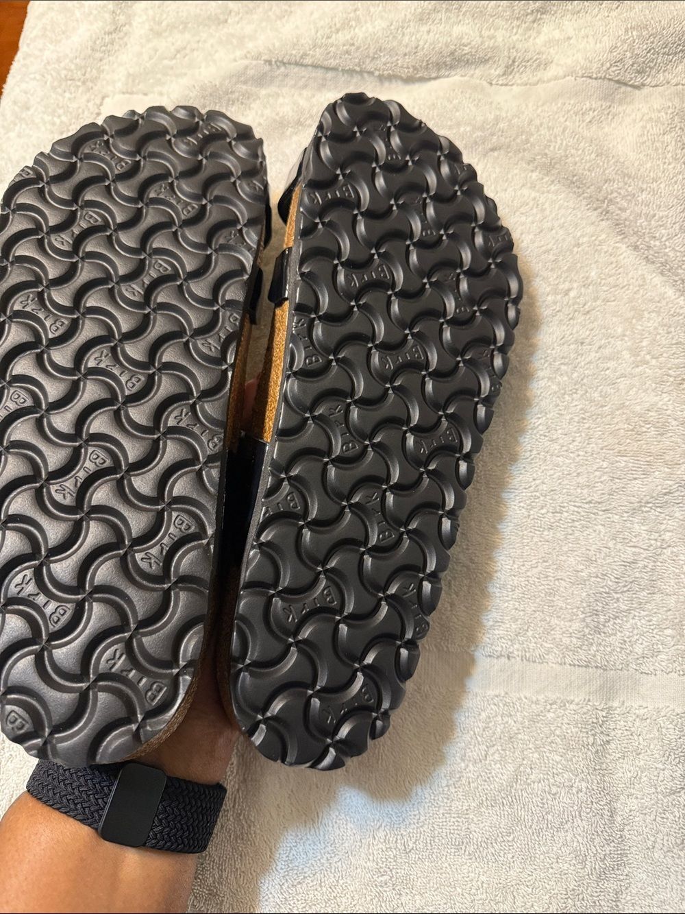 Birkenstock Black Patent Mayari Sandals - Picture 3 of 5